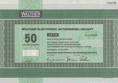 Walther electronic 1979 - walther,