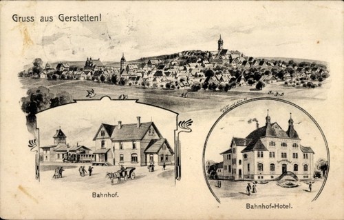 Gerstetten auf der - ak,