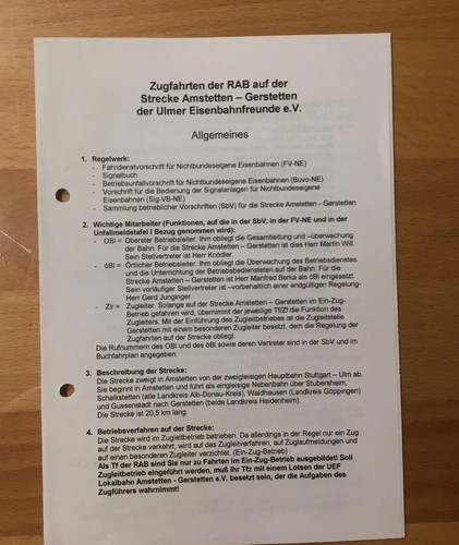 Zugfahrten der rab strecke - der,