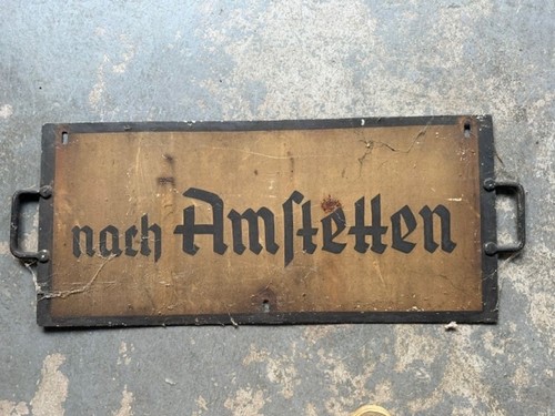Orginal metall richtungsschild - orginal,