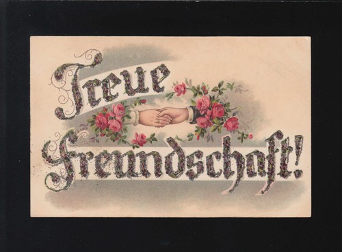 Treue freundschaft schriftzug - treue, freundschaft!