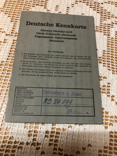 Deutsche kennkarte mit - deutsche,
