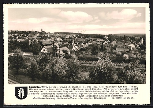 Ansichtskarte gerstetten - ansichtskarte,